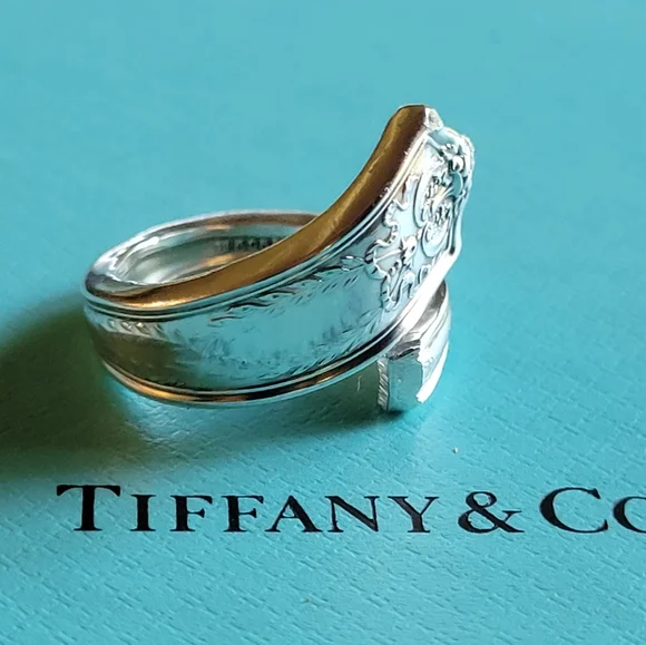 1909 Tiffany & Company Winthrop Spoon Ring in Sterling Silver #3 - Picture 4 of 14